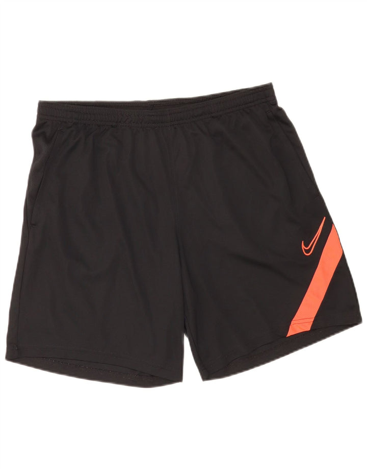 Nike - Pantalones cortos deportivos Dri Fit para hombre, poliéster color block, talla grande, color negro