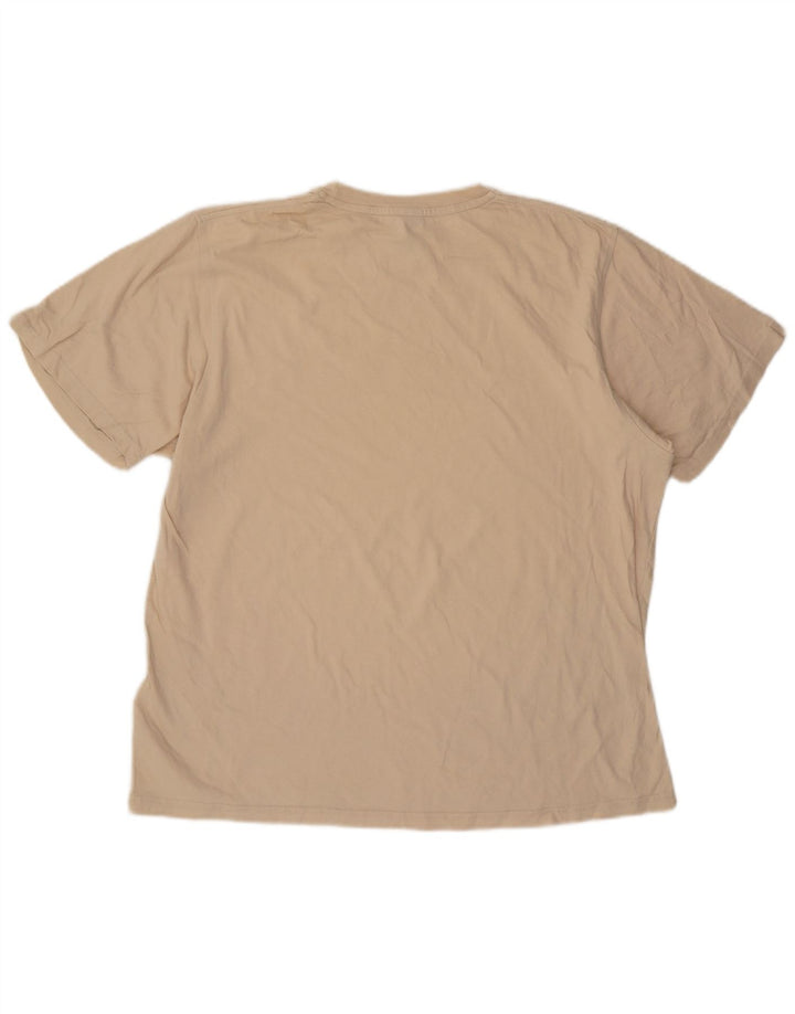 Nike Camiseta para hombre Top UK 42/44 Large Beige Algodón