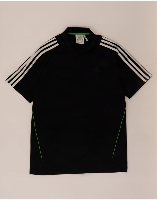 Adidas Mens Climacool Polo Polo Pequeño Negro Poliéster