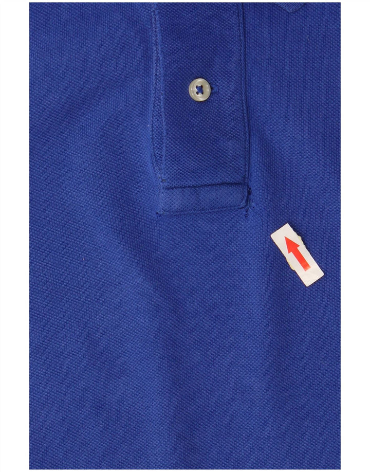 RALPH LAUREN Polo de ajuste personalizado para hombre de algodón azul medio