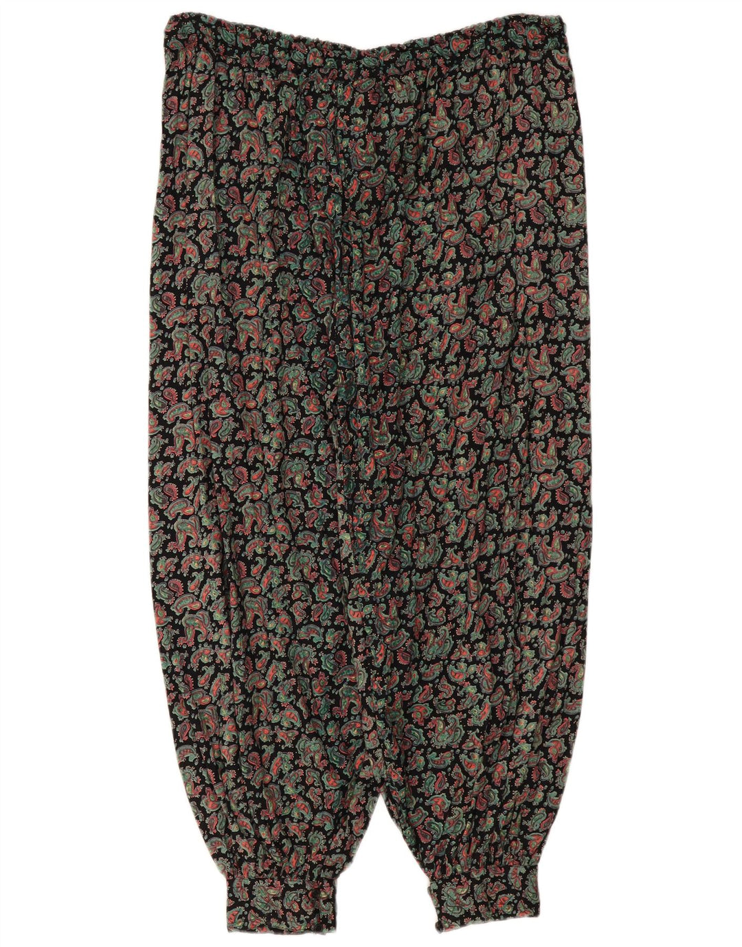 Vintage mujer Harem pantalones un tamaño W36 L28 multicolor Paisley