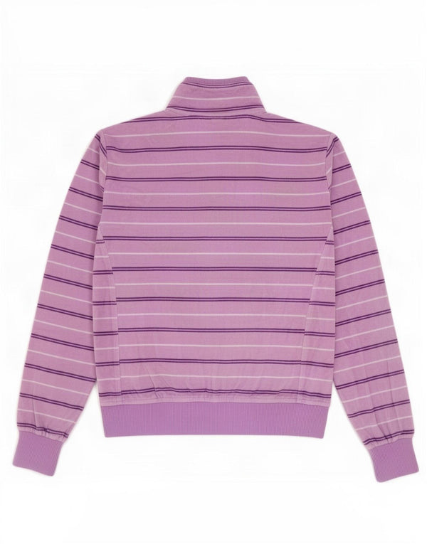 Champion Chaqueta de Chándal de Terciopelo para Mujer Reino Unido 10 Small Púrpura Rayas
