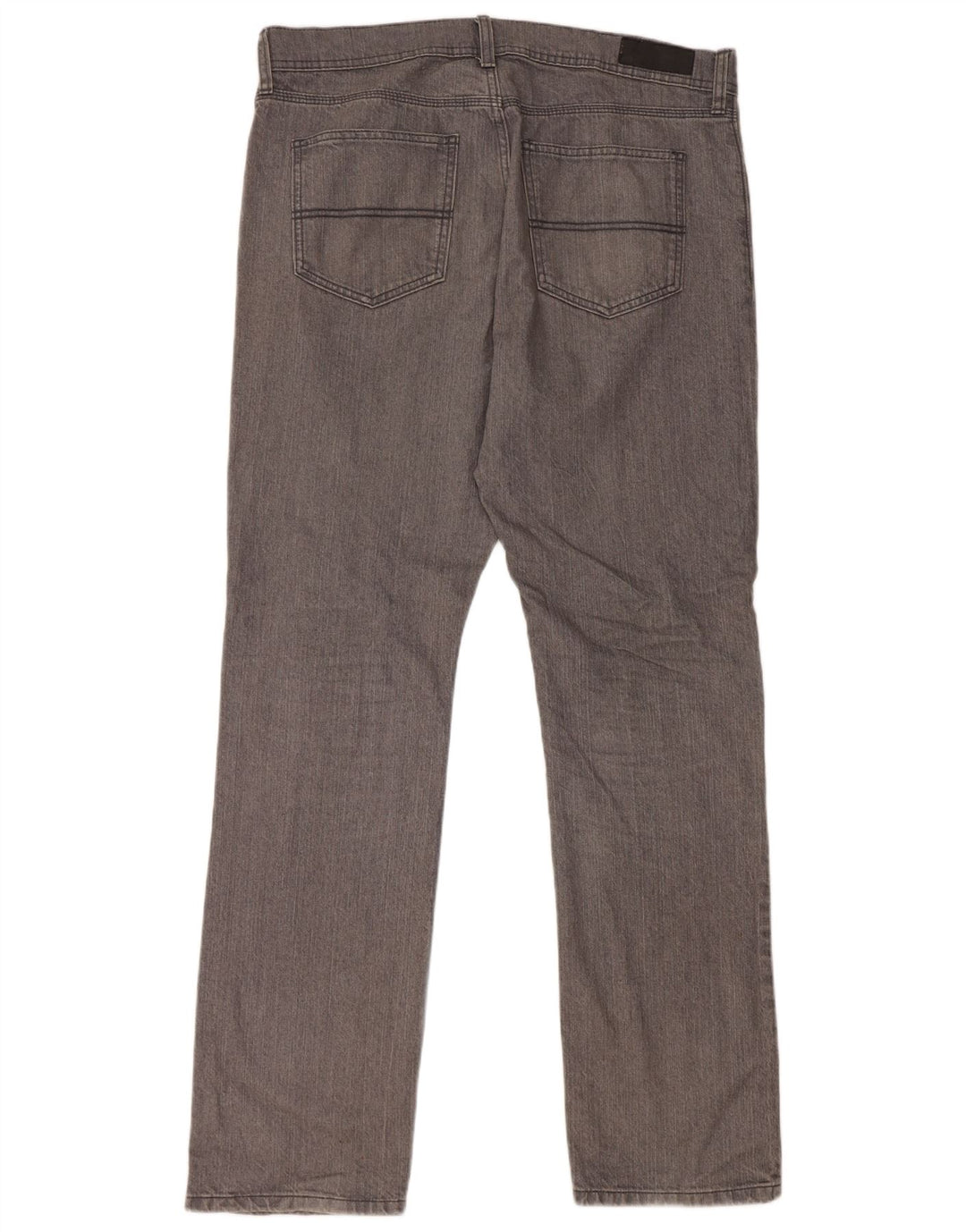 Marks & Spencer Vaqueros rectos regulares para mujer W36 L33 Algodón gris