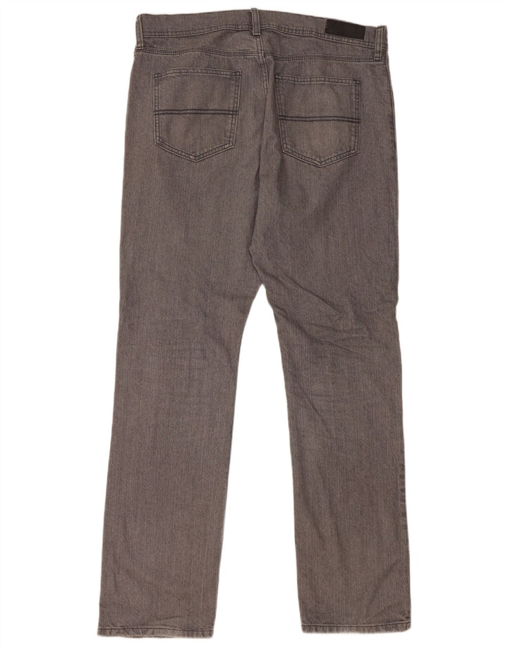 Marks & Spencer Vaqueros rectos regulares para mujer W36 L33 Algodón gris