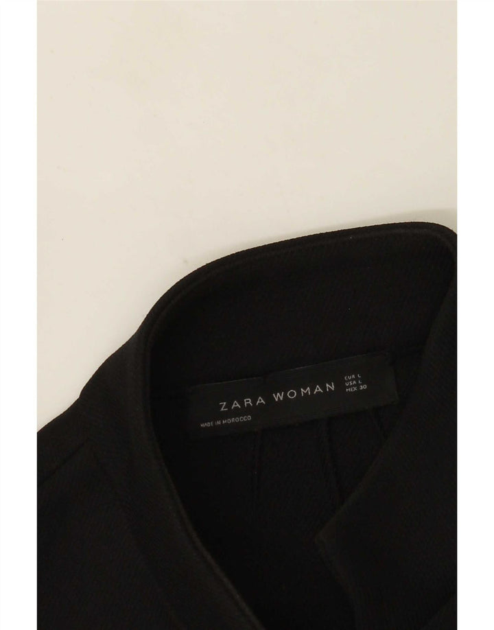 Zara Mujer Bolero Chaqueta Reino Unido 44 Grande Negro