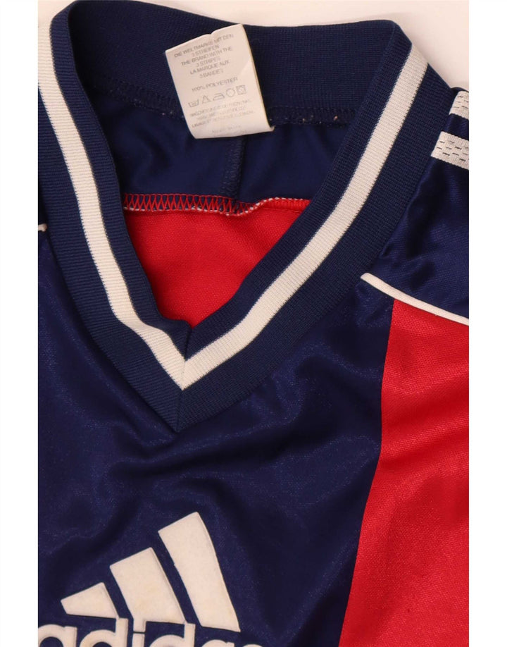 Adidas Hombre Camiseta Gráfica Top XL Rojo Colorblock Poliéster