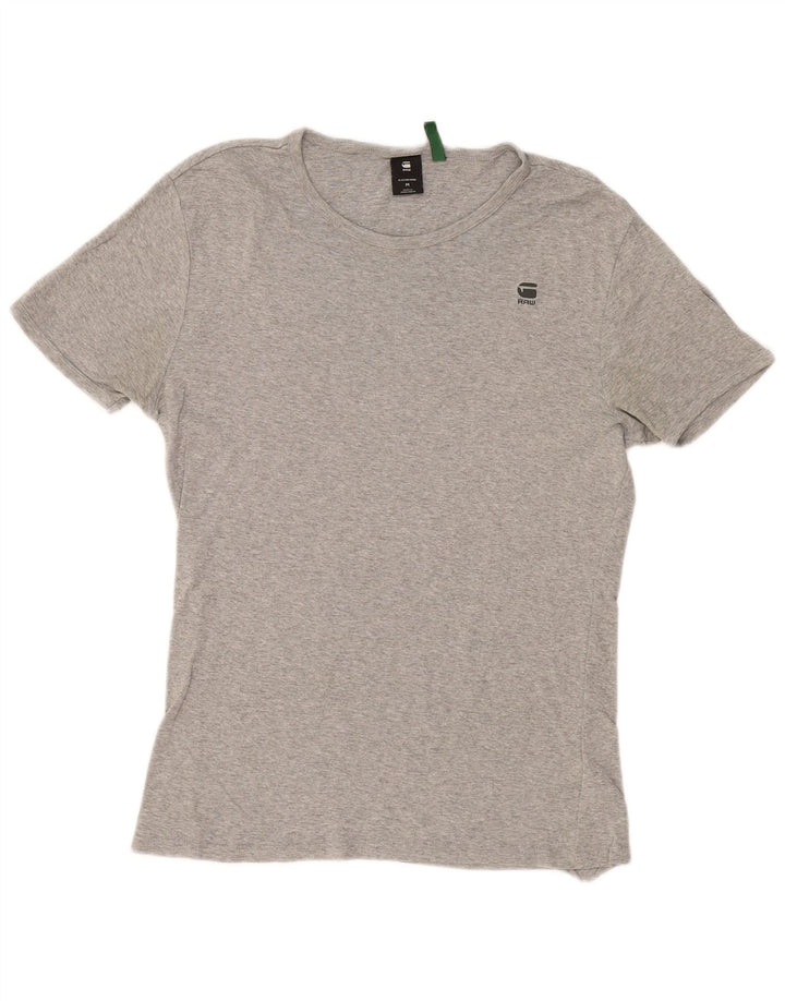 G-Star Hombre Camiseta Top Algodón Moteado Gris Medio
