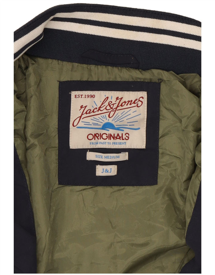 Jack & Jones Chaqueta Bomber para Hombre UK 38 Medium Azul Marino Algodón
