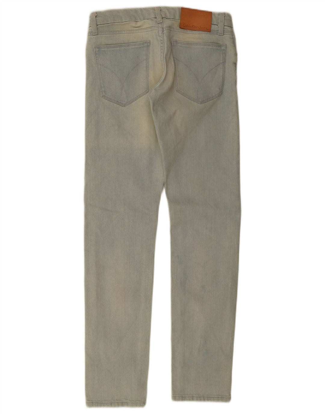 Vaqueros ajustados para mujer Calvin Klein W25 L32 Algodón azul