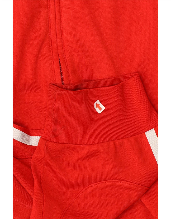 Adidas Hombre Chándal Top Chaqueta Grande Rojo Colorblock Poliéster