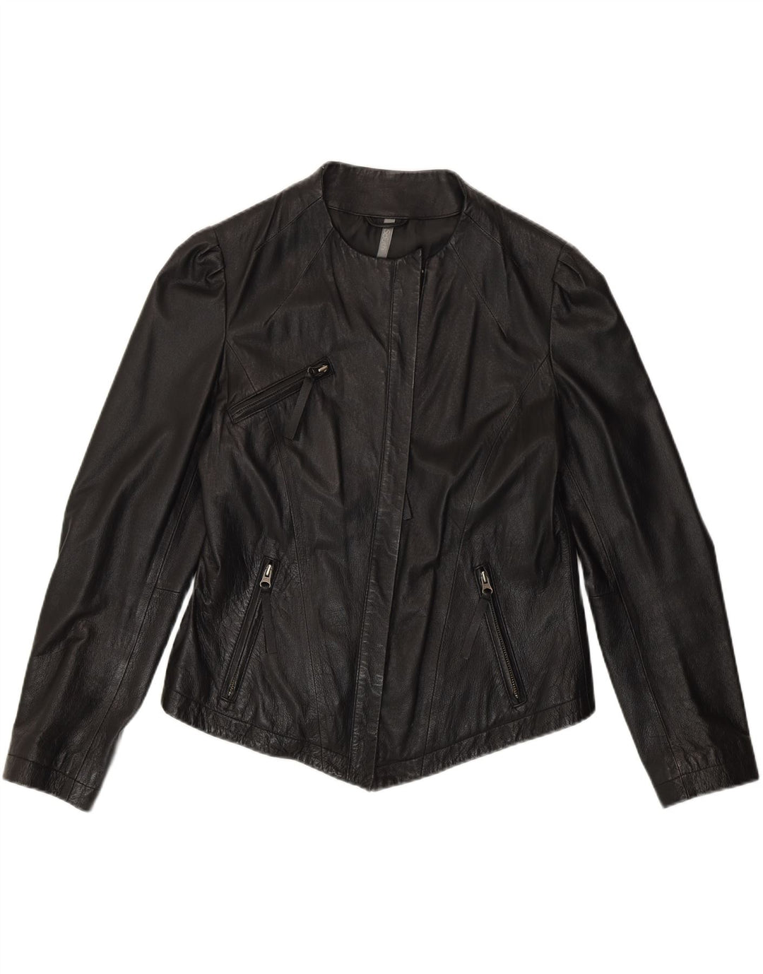 Chaqueta de cuero para mujer South UK 44 Cuero negro mediano