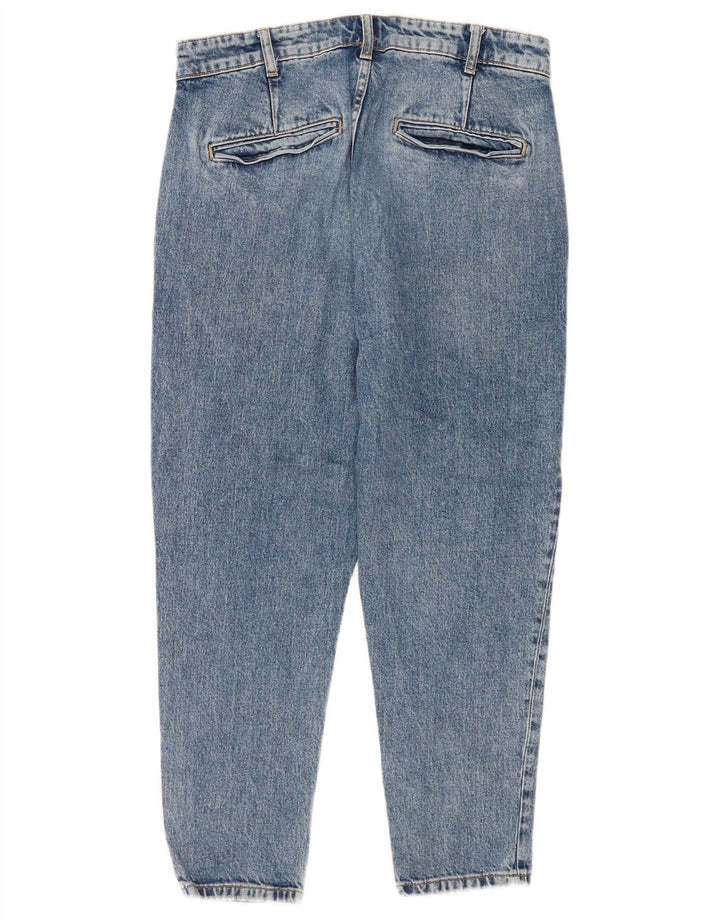Zara Hombre Vaqueros Cónicos Recortados EU 40 Medium W31 L25 Azul