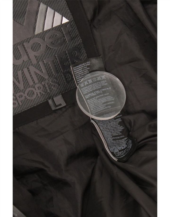 Superdry Chaqueta acolchada con capucha para hombre UK 40 Large Poliéster negro