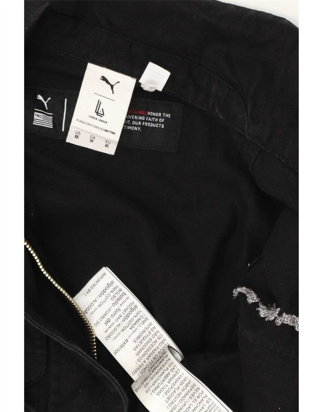Puma Mono para mujer UK 6 XS Algodón negro