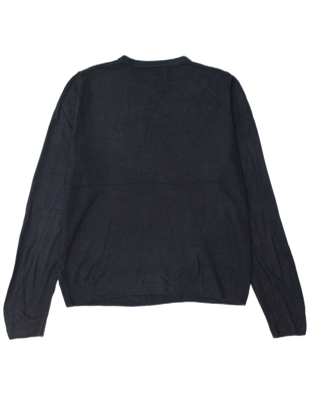 Marks & Spencer - Jersey de cuello redondo para hombre, talla grande, acrílico azul marino