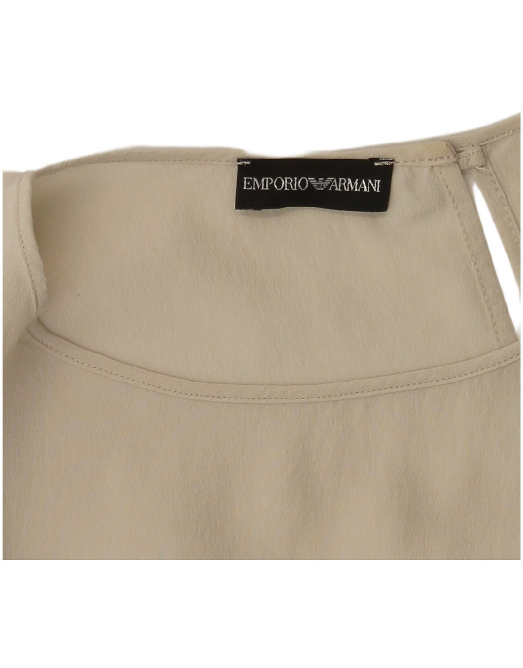 Emporio Armani Blusa para mujer Top UK 44 Medio Beige