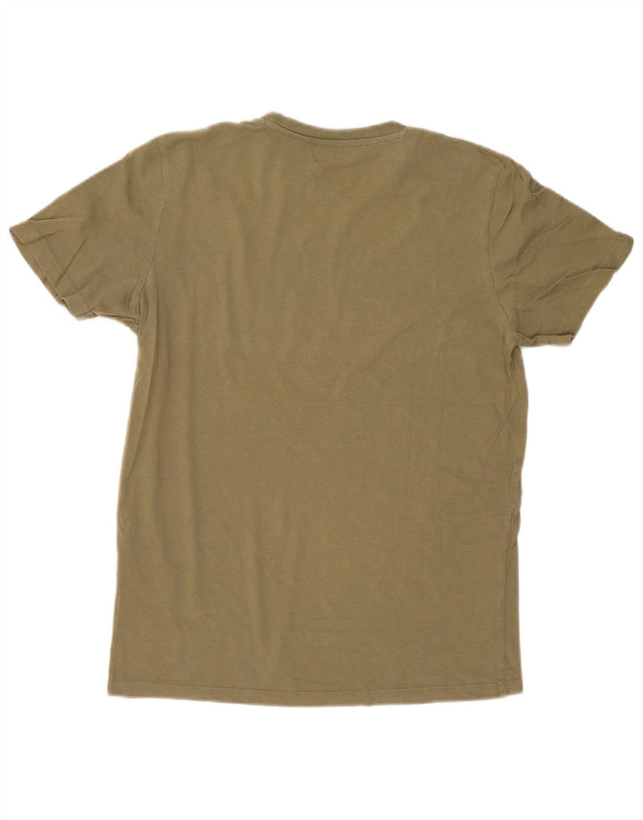 Jack & Jones Hombre Camiseta Gráfica Top Medium Khaki Algodón