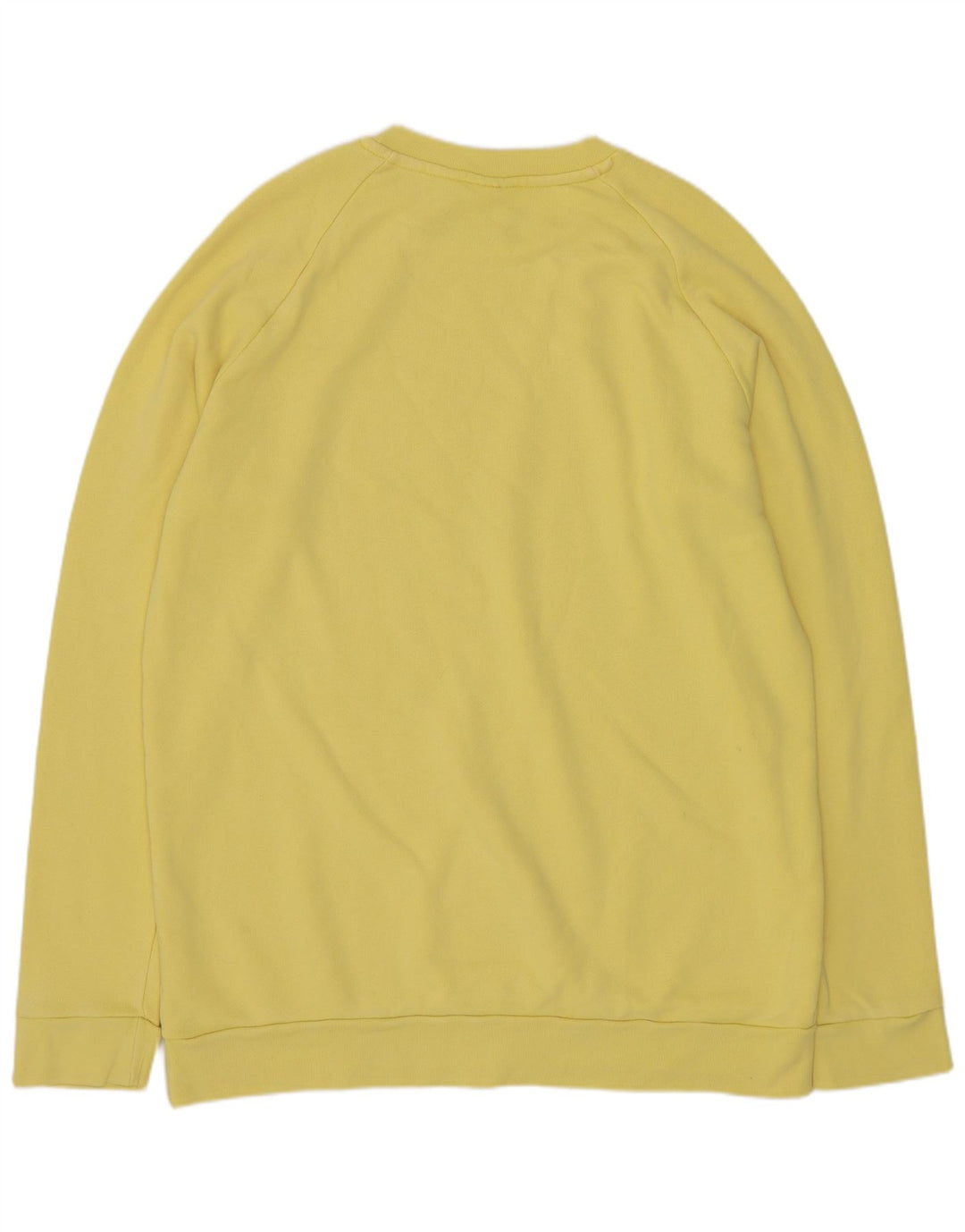 Adidas Hombre Sudadera Gráfica Jumper Grande Algodón Amarillo