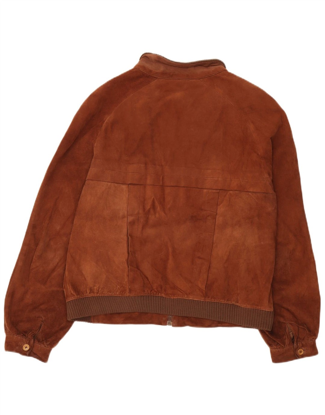 Vintage hombres bombardero ante chaqueta IT 52 XL cuero marrón