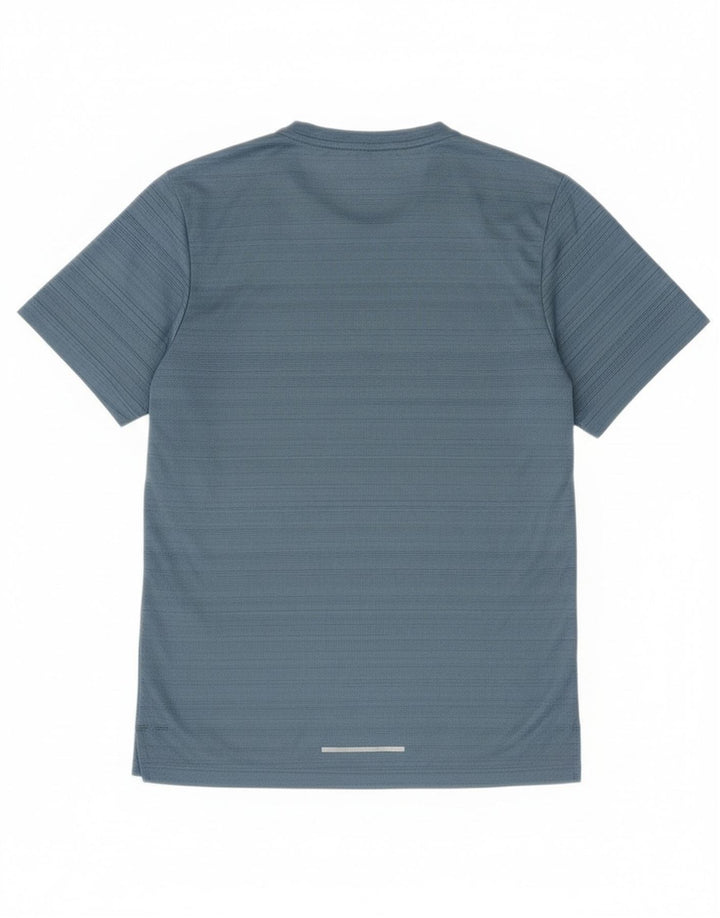 Camiseta Nike Dri Fit para hombre Top pequeño poliéster a rayas azules
