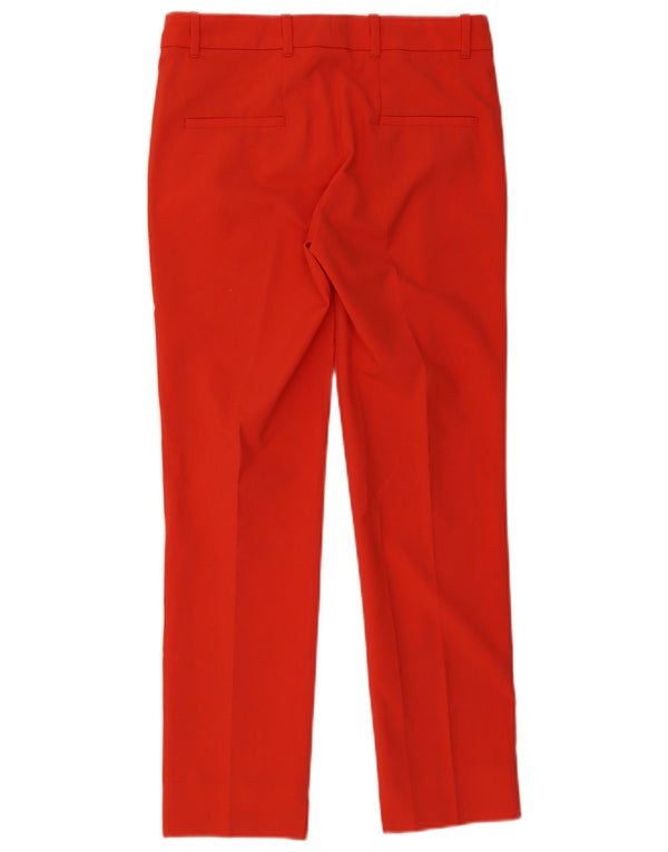Zara Mujer Pantalón Chino Slim XS W28 L27 Rojo