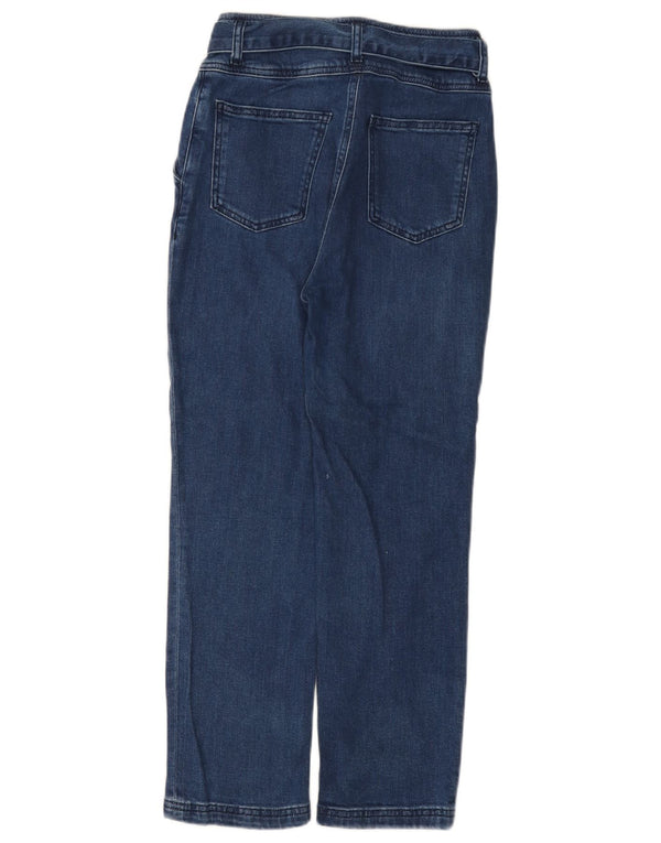Vaqueros cónicos de cintura alta para mujer Boden UK 6 XS W26 L24 Algodón azul