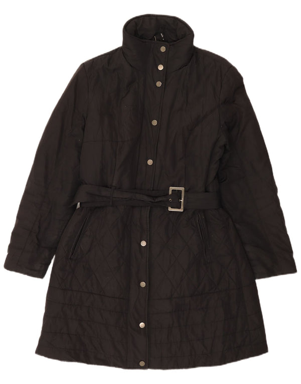 M&Co Abrigo acolchado para mujer UK 44 Grande Negro
