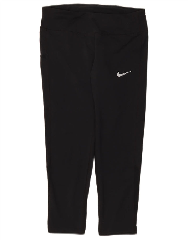 Nike Leggings Capri Dri Fit para Mujer UK 8 Small Poliéster Negro