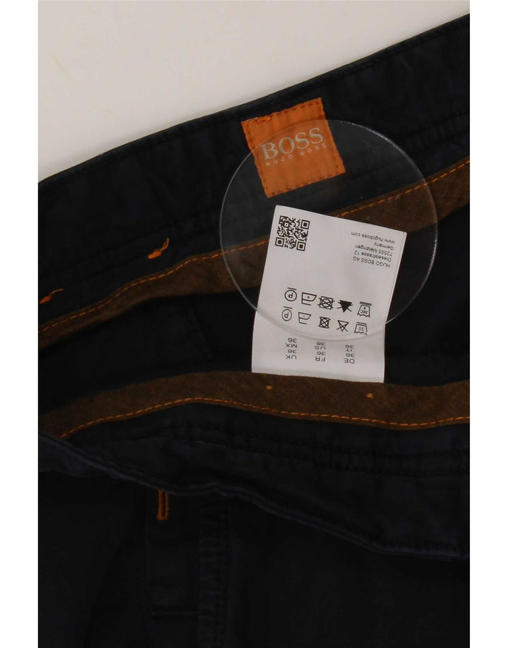 Pantalones cortos chinos Hugo Boss para hombre W36 Algodón azul marino grande