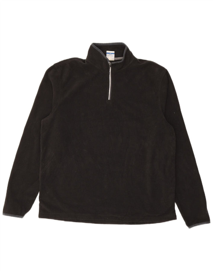 STARTER Jersey polar con cremallera y cuello para hombre UK 38/40 Medium Negro Poliéster