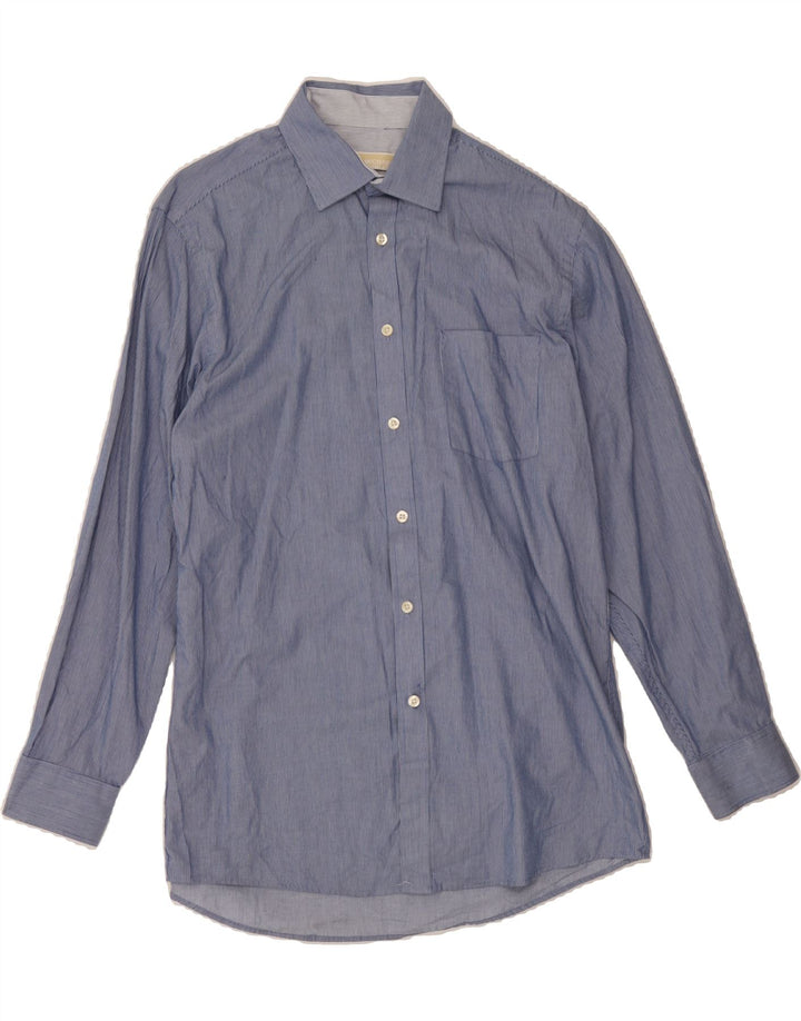 MICHAEL KORS Mens Regular Fit Shirt Size 15 1/2 Medium Blue Pinstripe Vintage Michael Kors and Second-Hand Michael Kors from Messina Hembry 