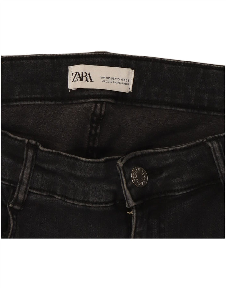 Zara Jeans Slim para Mujer EU 42 Large W32 L26 Negro