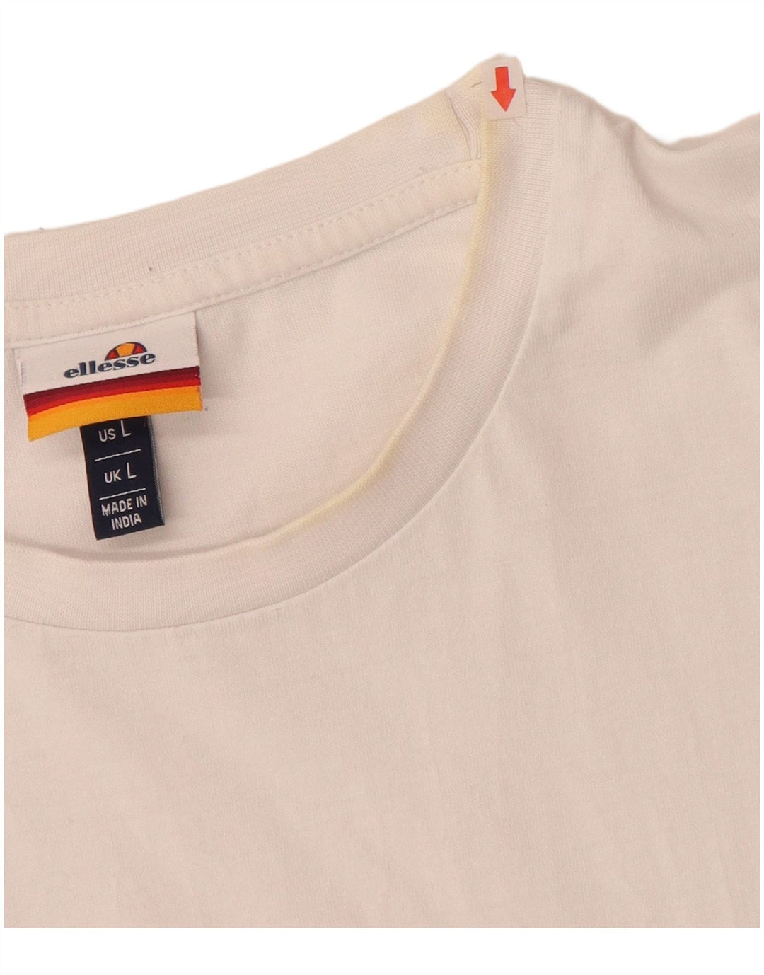 ELLESSE Camiseta gráfica para hombre Top grande blanco