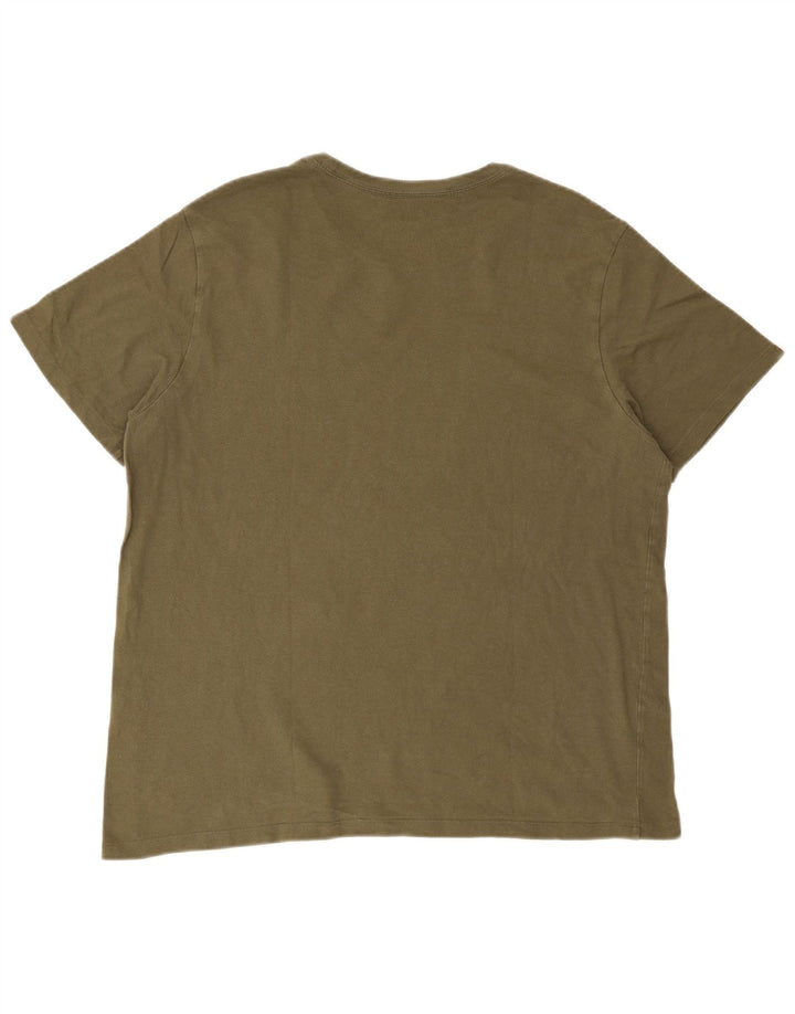 Levi's Camiseta estándar para hombre Top XL Caqui Algodón