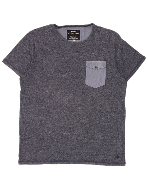 Jack & Jones Hombre Camiseta Top XL Azul Marino Algodón