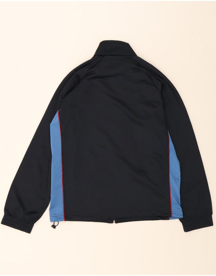DIADORA Mens Tracksuit Top Jacket Medium Navy Blue Colourblock Polyester Vintage Diadora and Second-Hand Diadora from Messina Hembry 