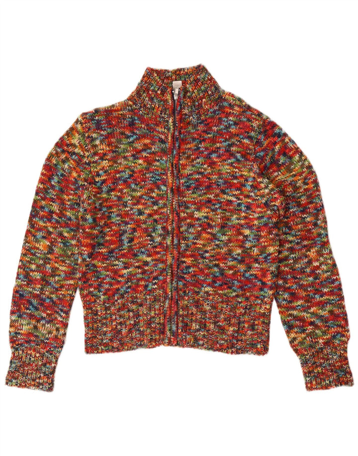 Rainbow Mujer Cardigan Suéter Reino Unido 10/12 Medio Multicolor Flecked