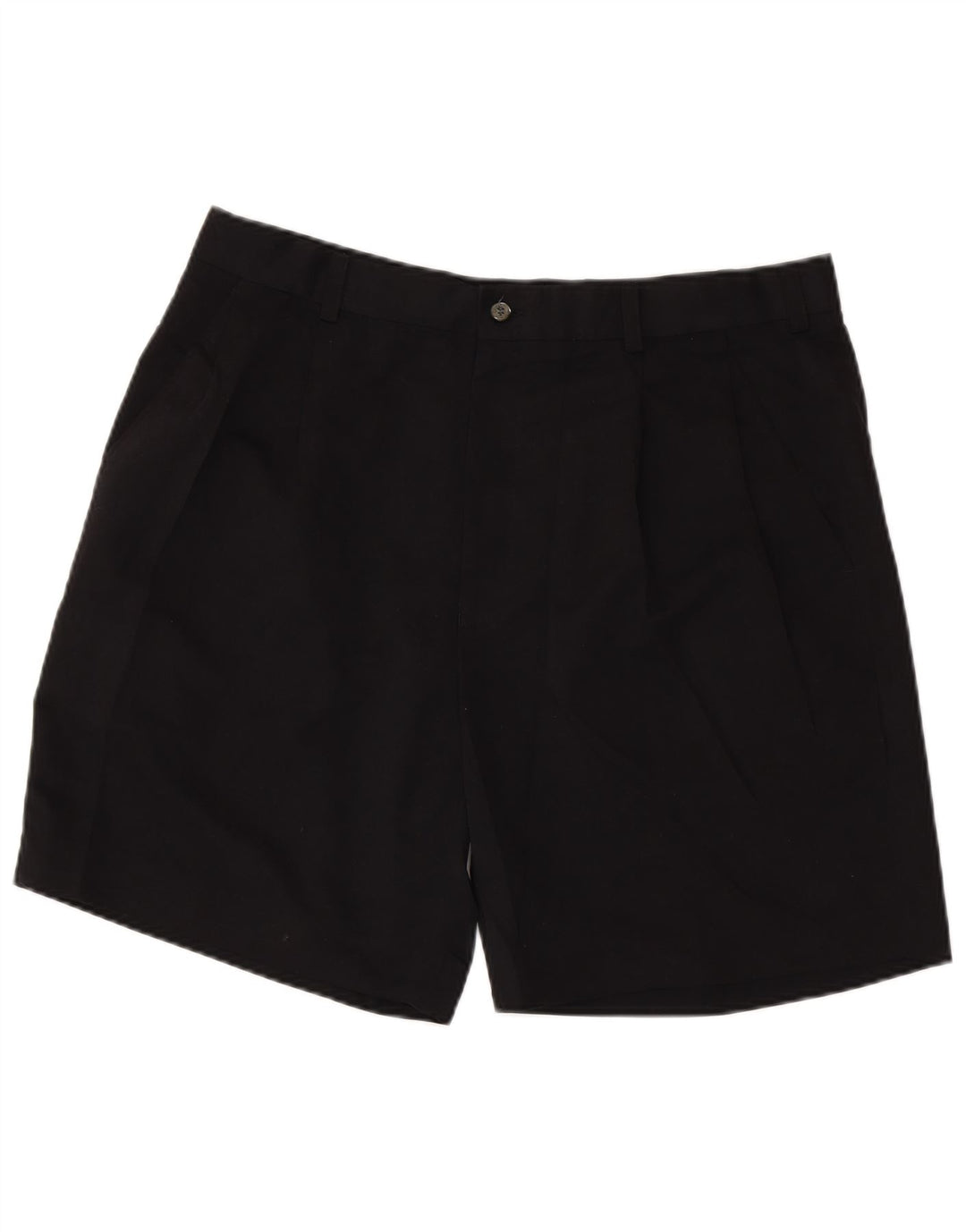 IZOD Pantalones cortos chinos pegados para hombre W38 XL Poliéster negro
