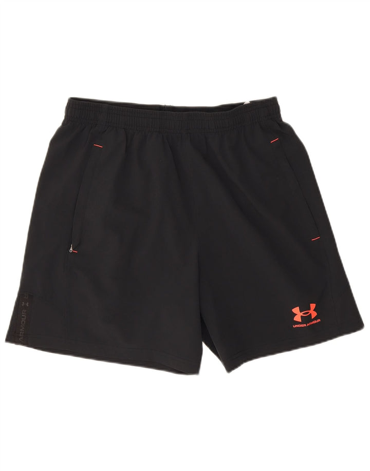 Under Armour Pantalones cortos deportivos para hombre Poliéster negro mediano