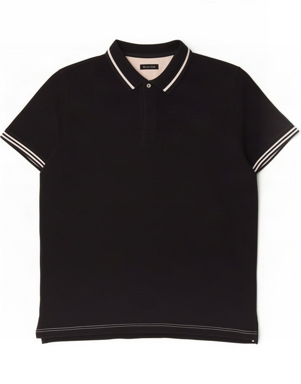 Polo Massimo Dutti Hombre XL Azul Marino Algodón