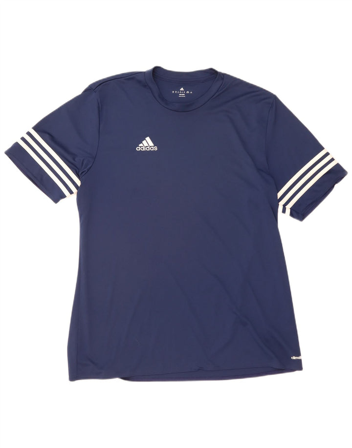 Adidas Hombre Climalite Camiseta Top XL Azul Marino Poliéster