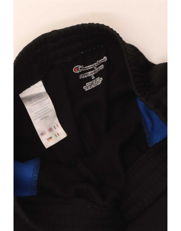 Champion Pantalones De Chándal Joggers Large Negro Colorblock Poliéster