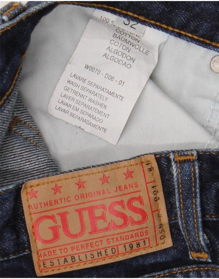 Guess Vaqueros Rectos Hombre W32 L32 Algodón Azul Marino
