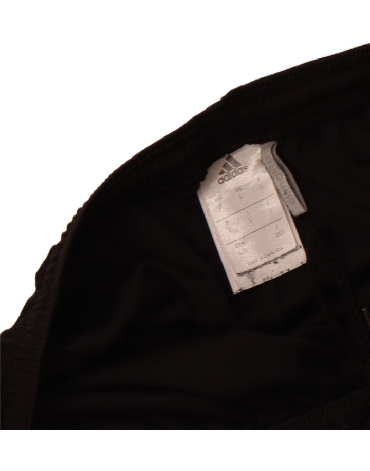 Adidas - Pantalones cortos deportivos para hombre, talla grande, poliéster negro