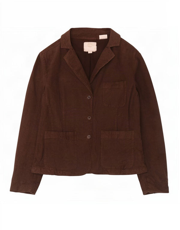Timberland Chaqueta Blazer de Pana con 3 Botones para Mujer UK 40 XL Algodón Marrón