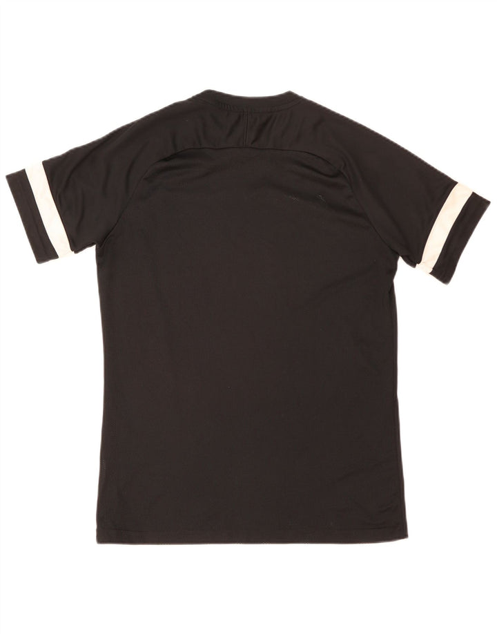 Camiseta Nike Dri Fit para hombre Top medio negro color block Poliéster