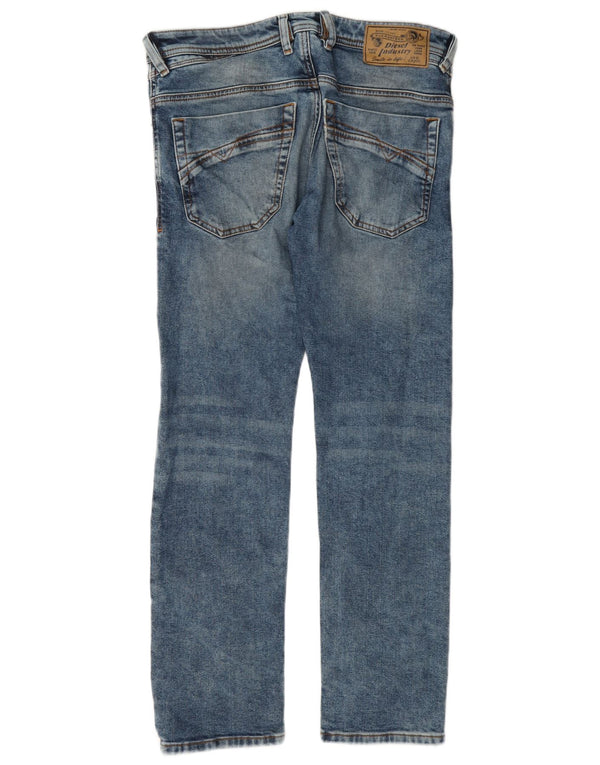 Diesel Hombre Iakop Regular Slim Tapered Jeans W30 L30 Algodón Azul