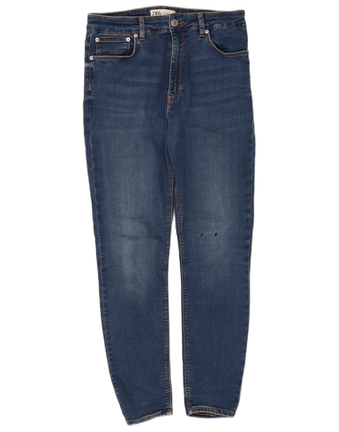 Zara Vaqueros Pitillo Mujer EU 40 Medium W30 L26 Azul