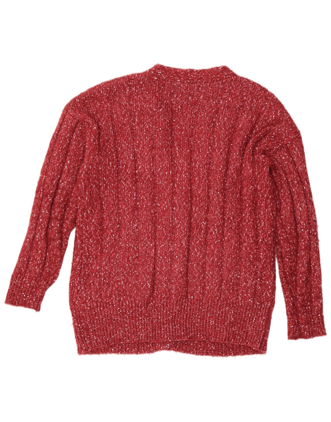 Marks & Spencer Suéter tipo cárdigan extragrande para mujer Reino Unido 40 Mediano con moteados rojos