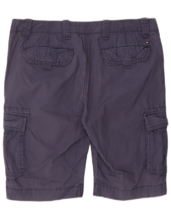Tommy Hilfiger Pantalones cortos cargo para hombre W33 Algodón azul marino mediano